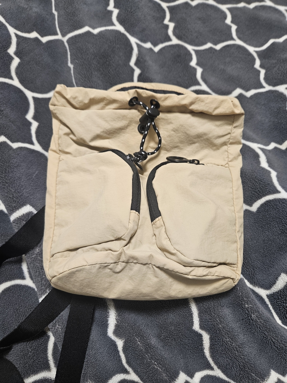 Puma Beige Mini Backpack with Black Straps - Picture 3 of 5